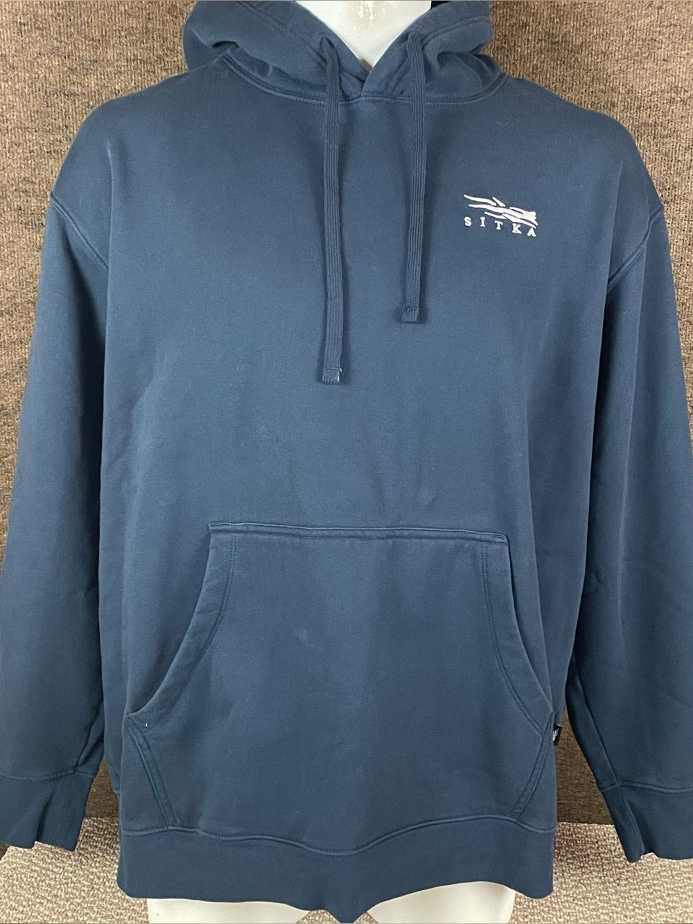 SITKA Hoodie Mens 2XL Blue Pullover Heavyweight Hunting R1
